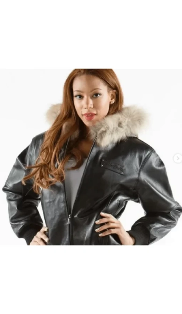 Pelle Pelle Stunning Fur Hooded Black Jacket | Pelle Pelle Store