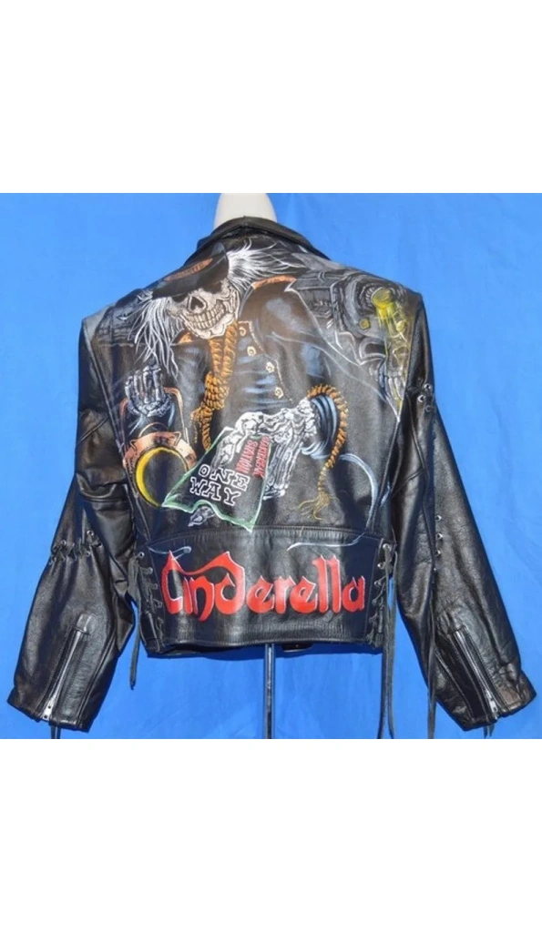 90s Cinderella Heartbreak Biker Jacket | Pelle Pelle Store