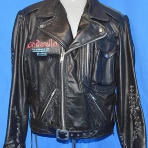 90s Cinderella Heartbreak Biker Jacket | Pelle Pelle Store view 2
