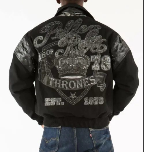 Pelle Pelle Black King Of Thrones 1978 Jacket
