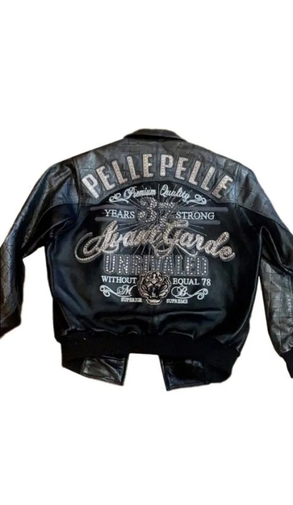 Pelle Pelle Unrivaled Black Leather Bomber Jacket