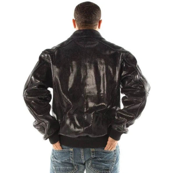 Pelle-Pelle-Black-Python-Jacket,pelle-pelle-jacket,pelle-pelle-store,pelle-pelle-leather-jacket