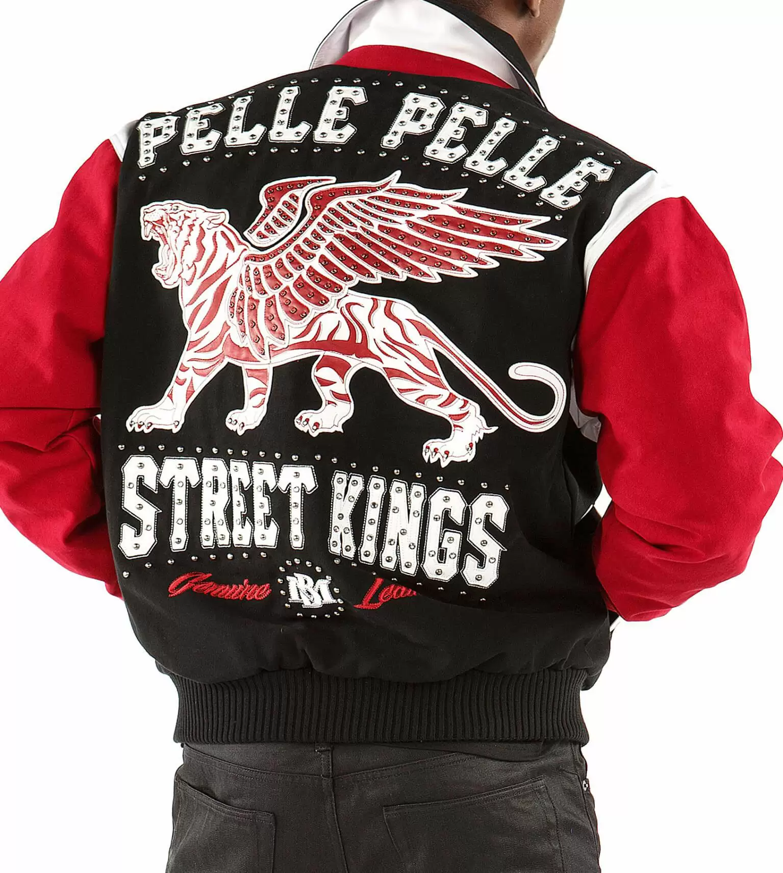 Pelle Pelle Black Red Wool Jacket | Pelle Pelle Store
