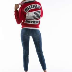 Americana Red Leather Jacket Pelle Pelle Jacket view 3