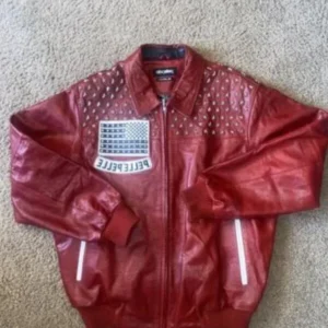 Americana Red Leather Jacket Pelle Pelle Jacket view 2
