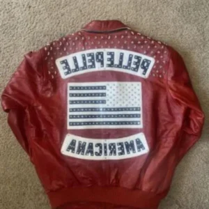 Americana Red Leather Jacket Pelle Pelle Jacket view 5