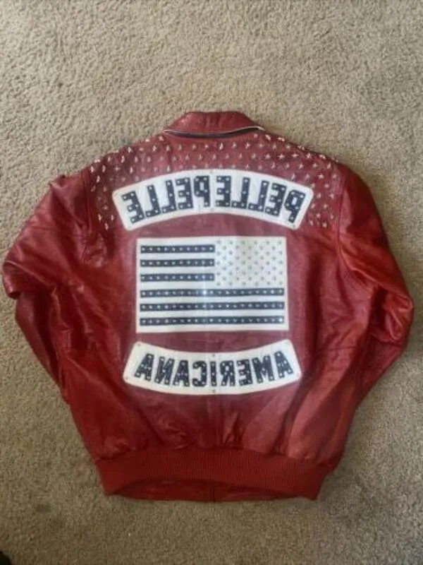 Americana Red Leather Jacket Pelle Pelle Jacket view 5
