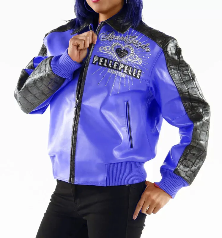 Garde Strong 37 Years Blue leather Jacket Pelle Pelle Store