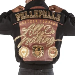 Exclusive Pelle Pelle All Or Nothing Black Brown Jacket