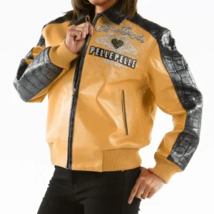 Garde 37 Years Strong Mustard Leather Jacket | Pelle Pelle view 2