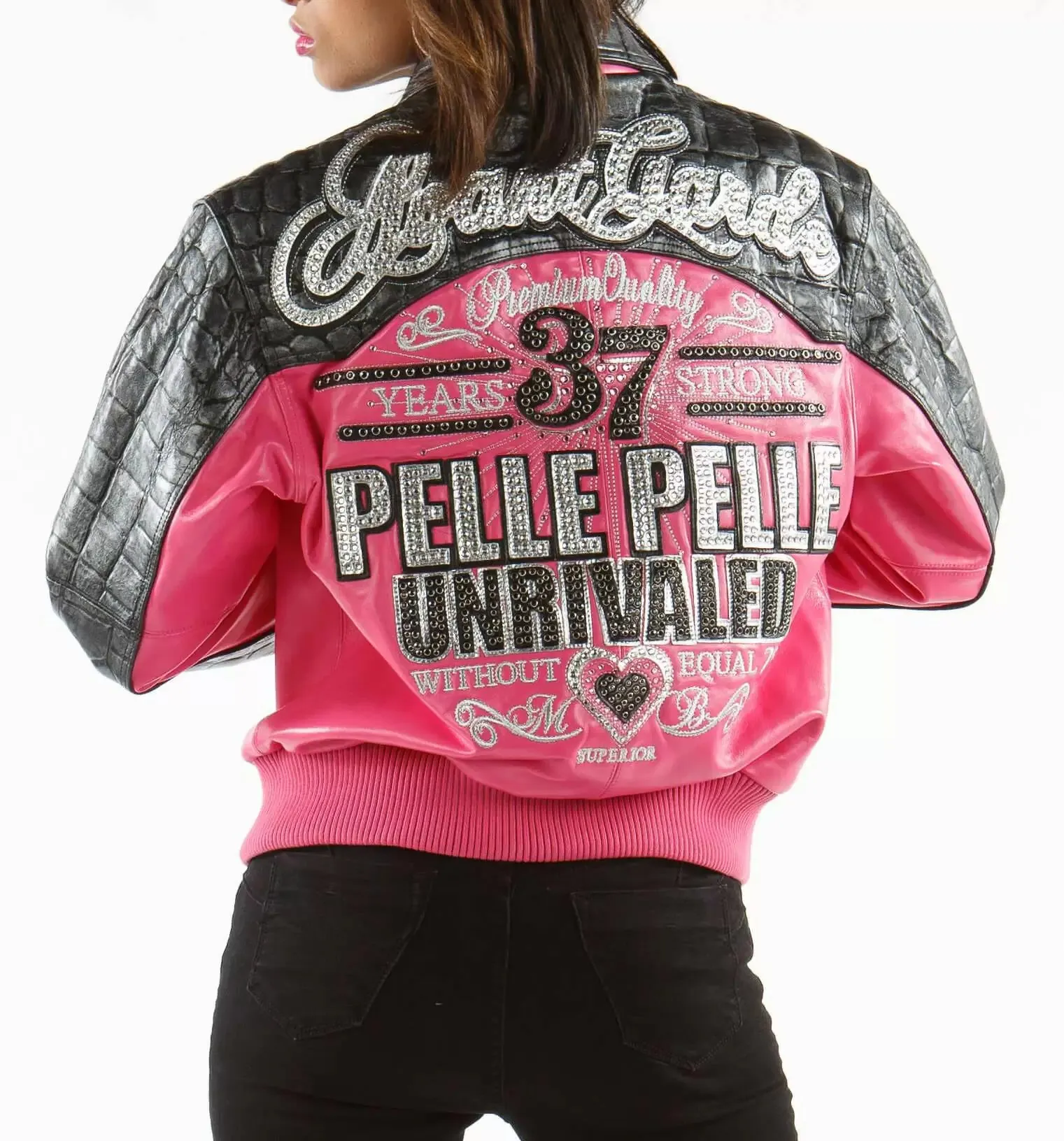 Garde 37 Years Strong Pink Leather Jacket Pelle Pelle Store