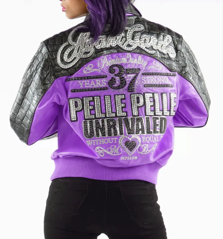 Garde 37 Years Strong Purple Leather Jacket Pelle Pelle