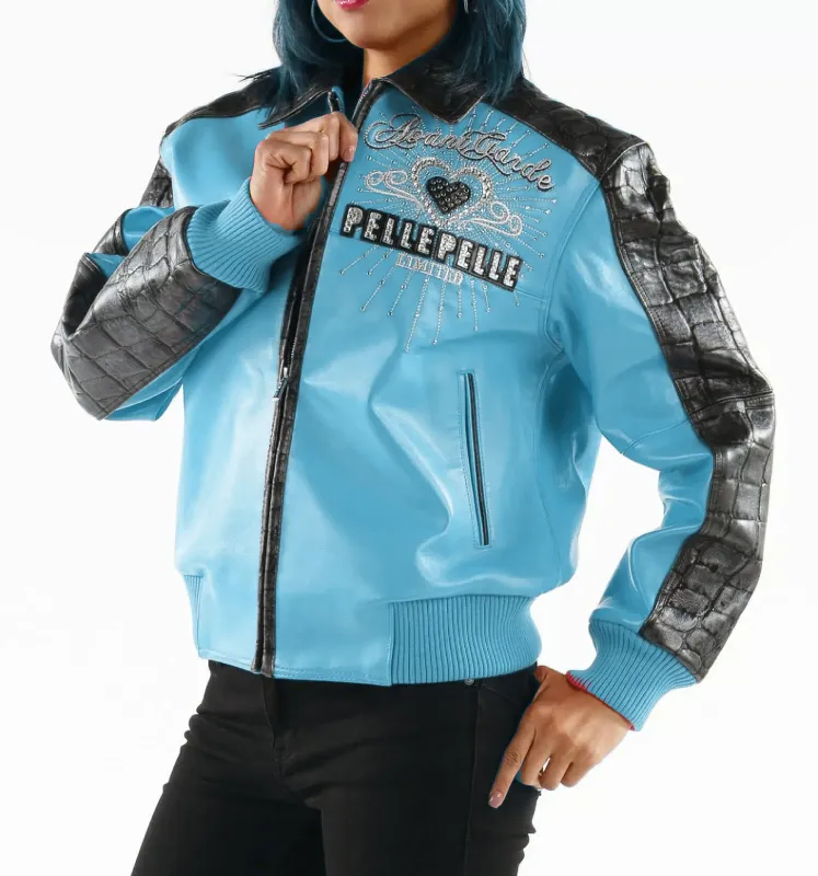 Garde 37 Years Strong Turquoise Leather Jacket Pelle Pelle view 2