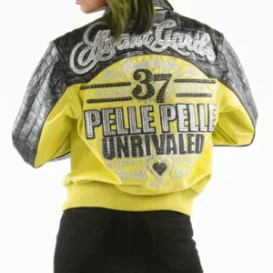 Strong Yellow Leather Jacket Avant Garde 37 Years