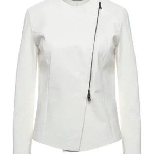 Amazing Ovine White Biker Jacket Pelle Pelle Store