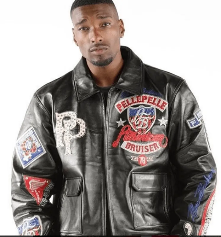 Pelle Pelle American Bruiser Black Jacket | Pelle Pelle Store
