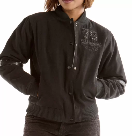 Superior Black Wool Jacket | Pelle Pelle Store view 2