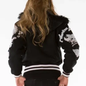 Black American Legend Varsity Jacket | Pelle Pelle Store view 4