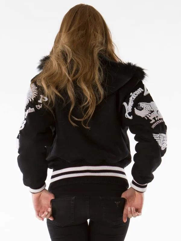 Black American Legend Varsity Jacket | Pelle Pelle Store view 4