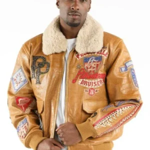 Pelle Pelle American Bruiser Mustard Jacket | Pelle Pelle view 2