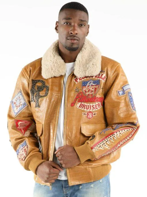 Pelle Pelle American Bruiser Mustard Jacket | Pelle Pelle view 2