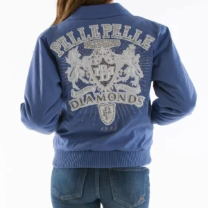 Blue Diamond Jacket Made for Queen | Pelle Pelle Store