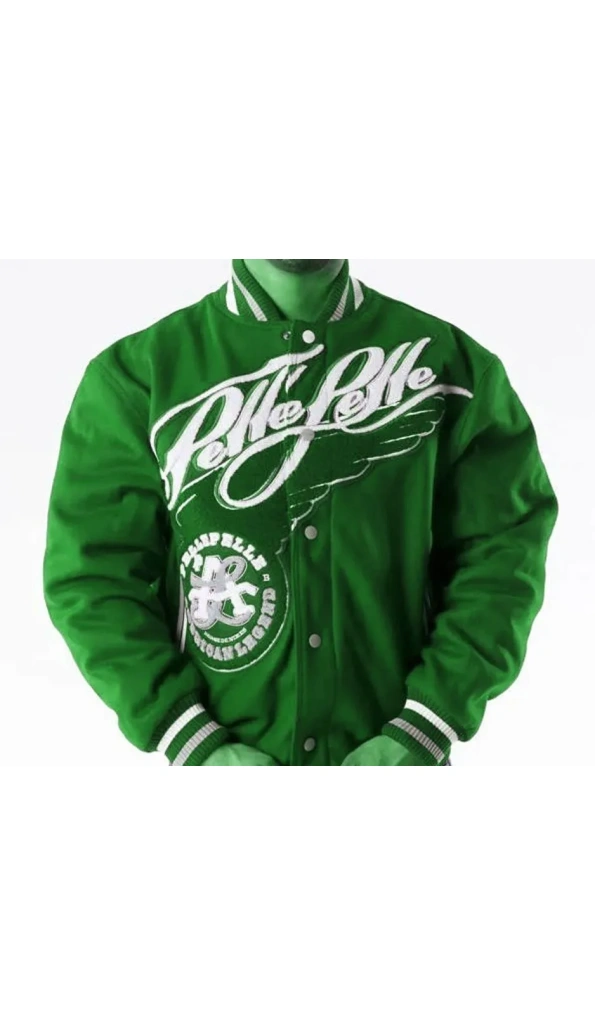 Pelle Pelle American Legend Green Varsity Jacket