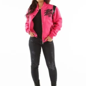 Tribute Pink Brooklyn Jacket Pelle Pelle Store view 4