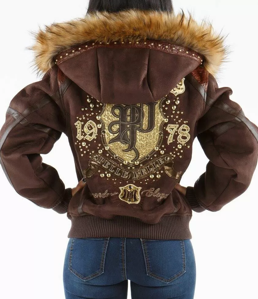 Brown Fur Hood Legendary Jacket | Pelle Pelle Store