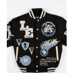 Pelle Pelle American Legend Black Varsity Jacket, Black Varsity Jacket