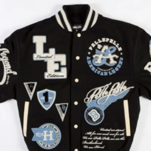 Pelle Pelle American Legend Black Varsity Jacket view 1