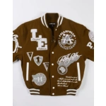 American Legend Brown Varsity Jacket, Pelle Pelle American Legend