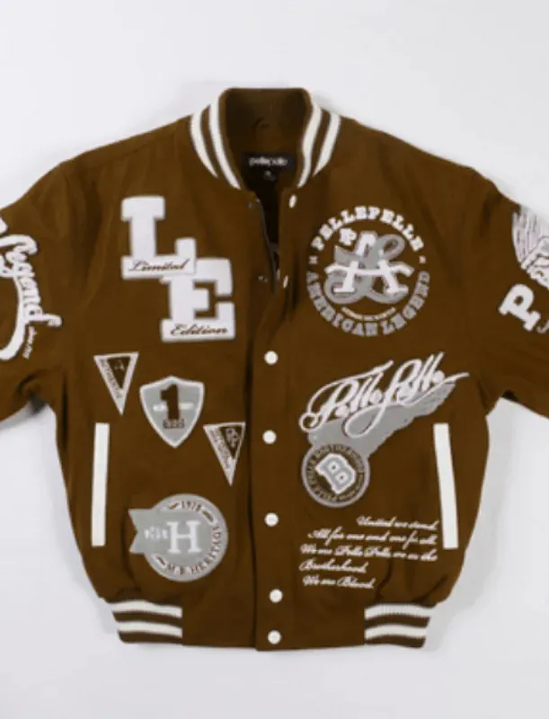 Pelle Pelle American Legend Brown Varsity Jacket