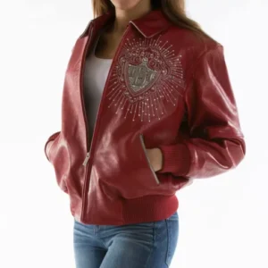 Pelle Pelle Cabernet Diamonds Made for Queen Jacket view 2
