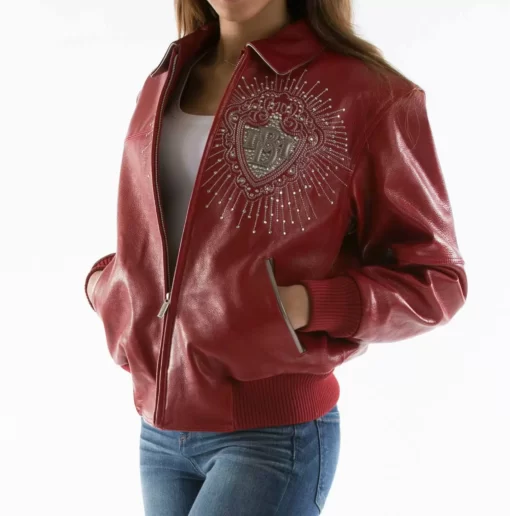 Pelle Pelle Cabernet Diamonds Made for Queen Jacket view 2