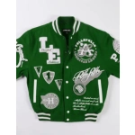 American Legend Dull Green Varsity Jacket, Pelle Pelle American Legend