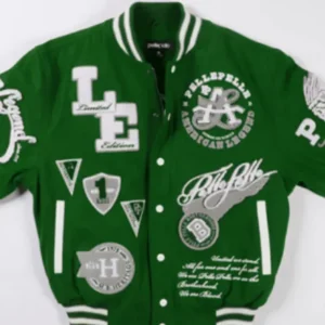 New Pelle Pelle American Legend Dull Green Varsity Jacket