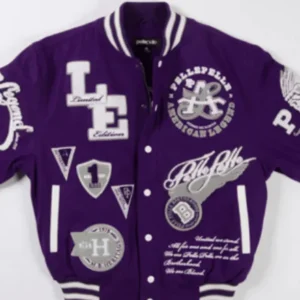 Pelle Pelle American Legend Purple Varsity Jacket