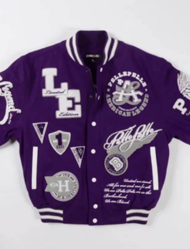 Pelle Pelle American Legend Purple Varsity Jacket