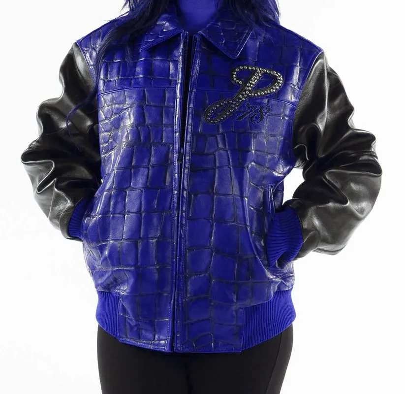 Pelle Pelle Blue Black Jacket with Exotic Studs view 2