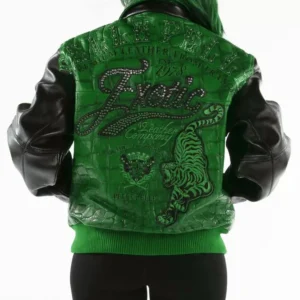 Classic Pelle Pelle Green Jacket | Studded Jacket