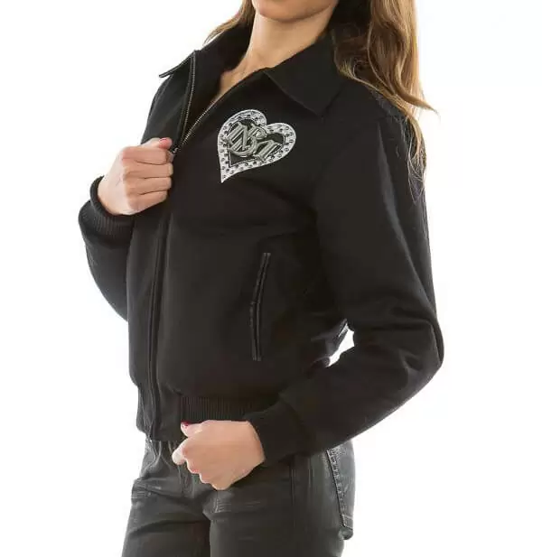 Black Heart Breaker Pelle Pelle Wool Jacket view 2