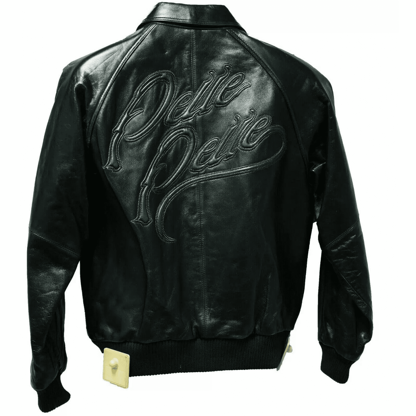 Black Green Pelle Pelle Leather Jacket