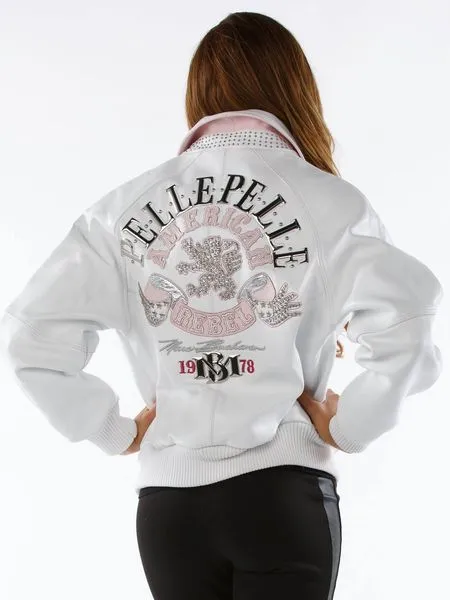 Pelle Pelle American Rebel Jacket | White Leather Jacket view 2