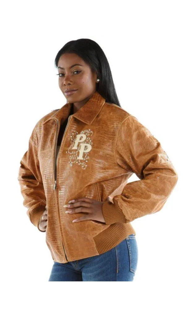 Pelle Pelle Brown Leather Jacket Shoulder Crest