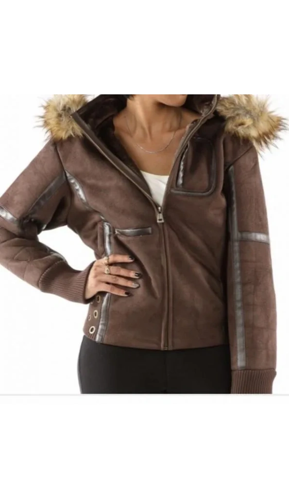 Pelle Pelle Cheerful Wing Brown Hoodie