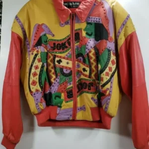 New Pelle Pelle Joker king Rhinestone Leather Jacket view 1