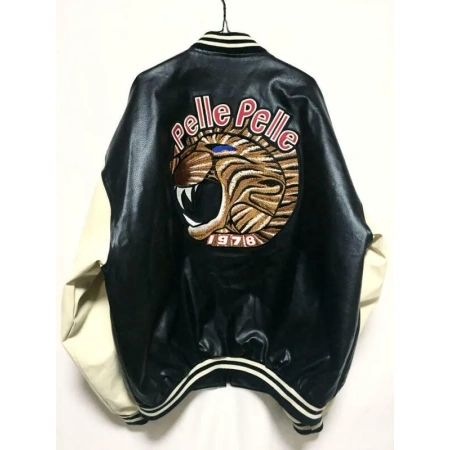 Pelle Pelle Stadium Jumper Award Jacket | Pelle Pelle, pelle pelle leather jacket, pelle jacket, pelle pelle varsity jacket, pelle soda club jacket, leather jacket