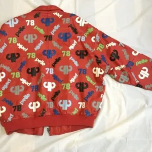 Pelle Pelle Printed Red Leather Jacket view 2