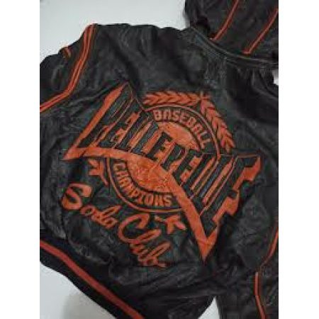 Epic Pelle Pelle Baseball Soda Club Leather Jacket view 3